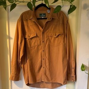 Schott NYC Rust Button-Up Shirt